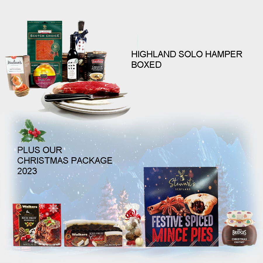 Highland Solo Xmas Hamper, Boxed