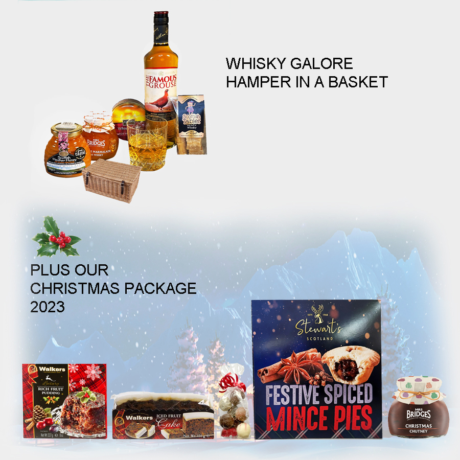 Whisky Galore Xmas Hamper in a Basket