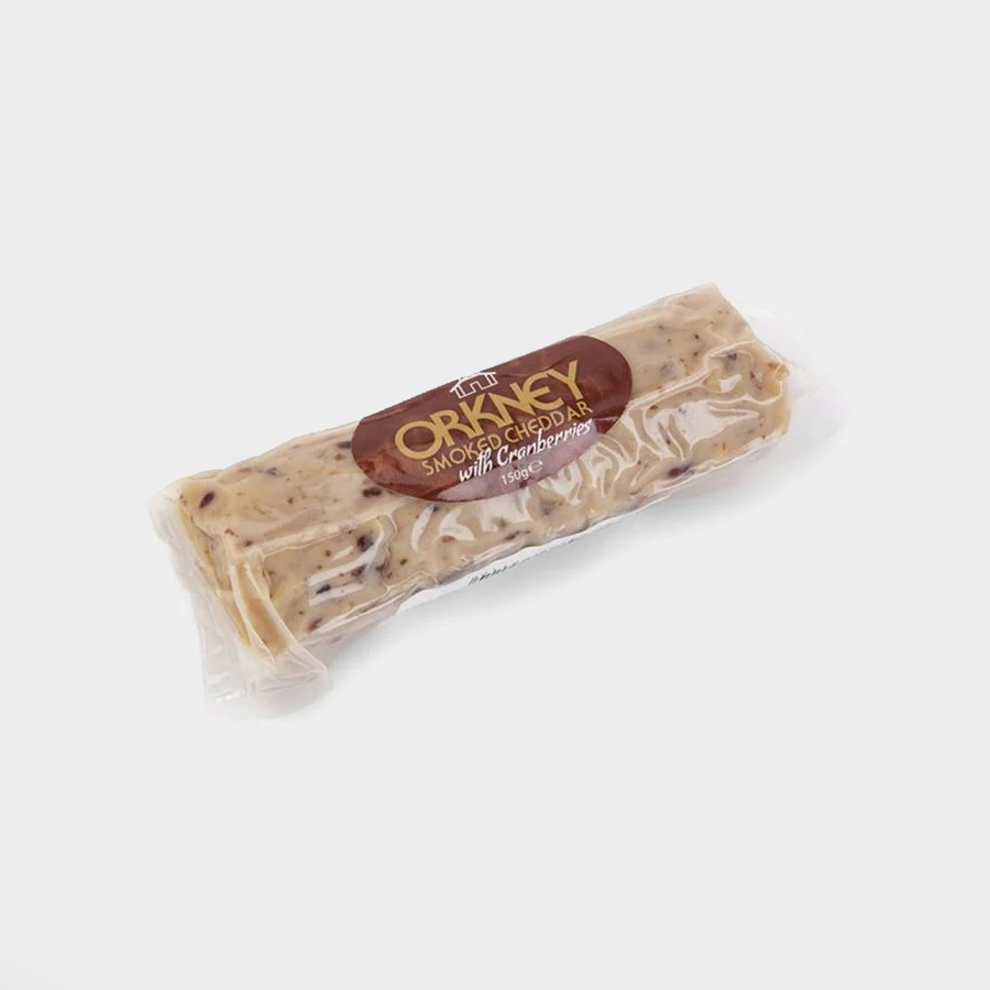 Orkney Smoked Cheddar with Cranberry 150g