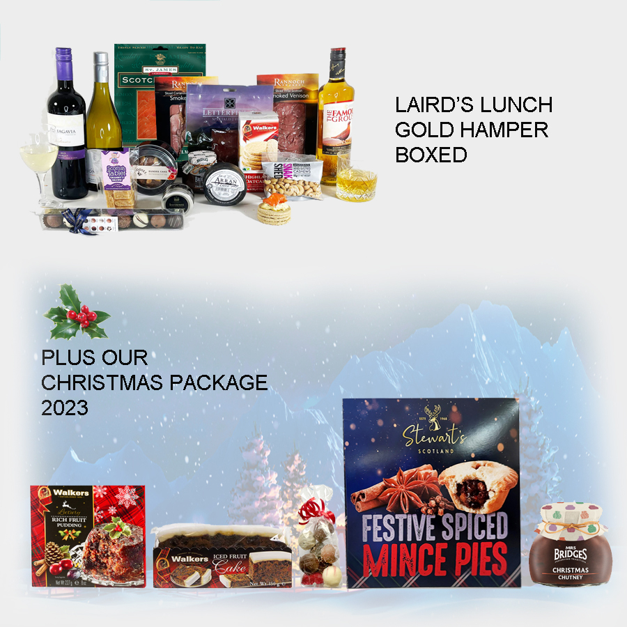 The Laird's Lunch Gold Xmas Hamper Boxed