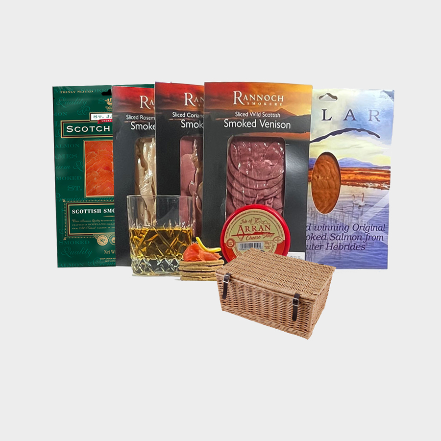 Highland Smokehouse Hamper in a Basket