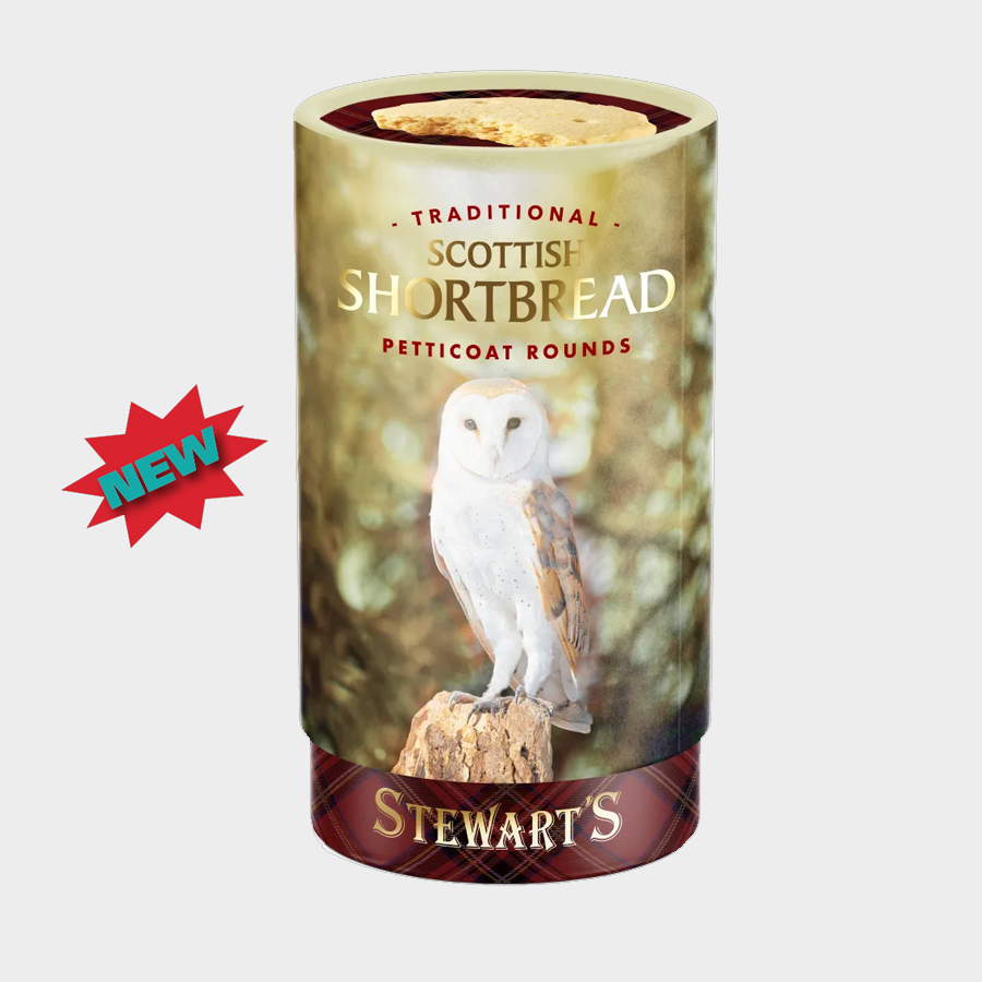 Stewart’s Barn Owl Shortbread Tube