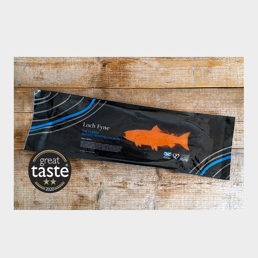 Loch Fine Classic Cold Smoked Salmon Unsliced Side 1kg