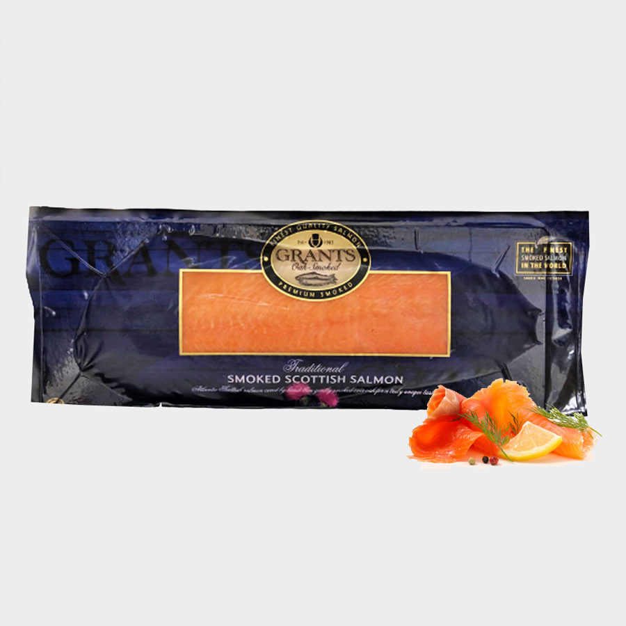 Grants Cold Smoked Salmon Sliced Side 1kg