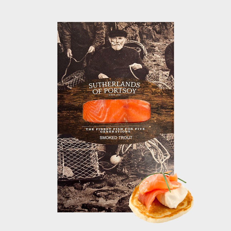 Sutherlands Cold Smoked Trout 200g