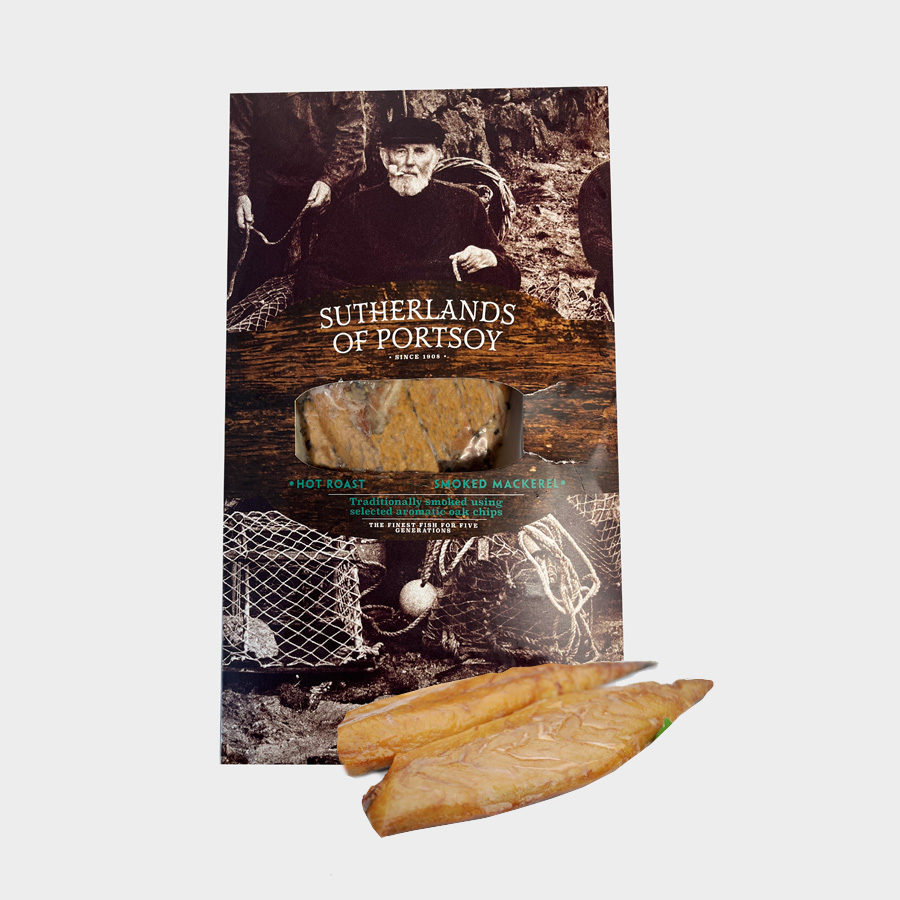 Sutherland's, Hot Roast Smoked Mackerel 240-270g