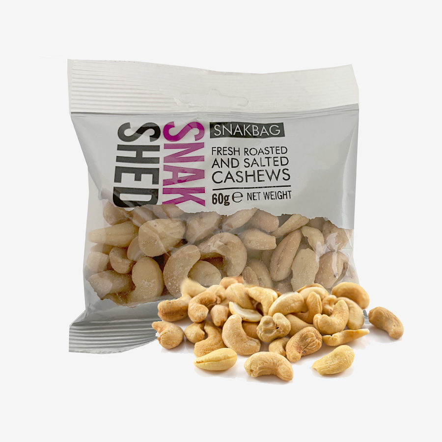 Snak Shed Cashew Nuts Salted 60g