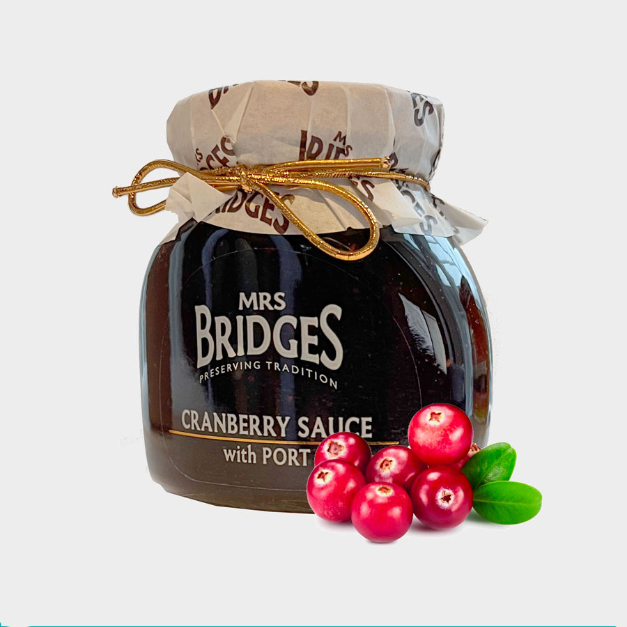Mrs Bridges Cranberry Sauce with Port 250g