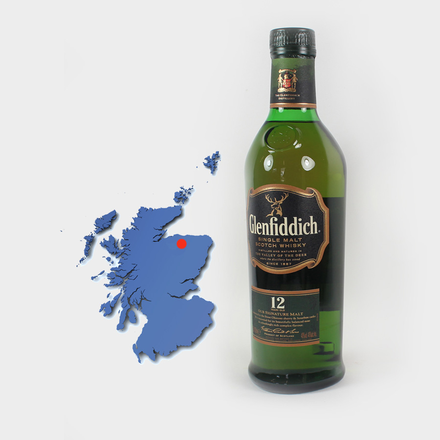 Glenfiddich Single malt Whisky (12 year old)