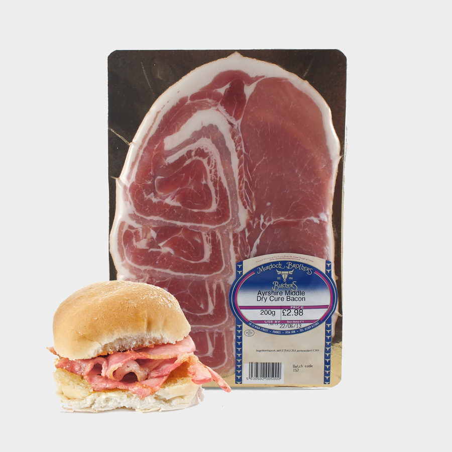 Murdoch Ayshire Dry Cure Middle Bacon 200g