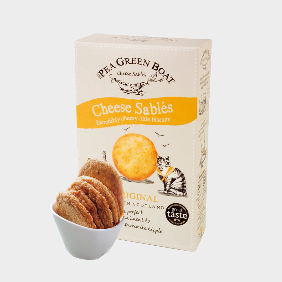 Pea Green Boat Cheese Sables 100g