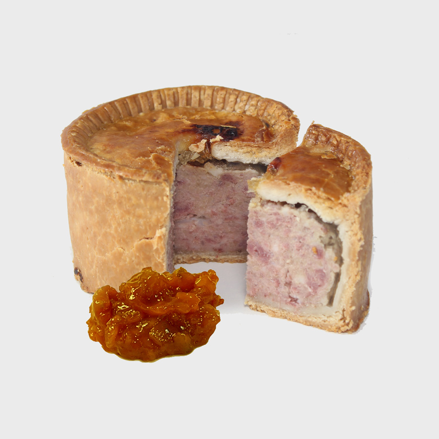 Toppings Traditional Pork Pie. Note:- Short Shelf Life. 5 days from dispatch