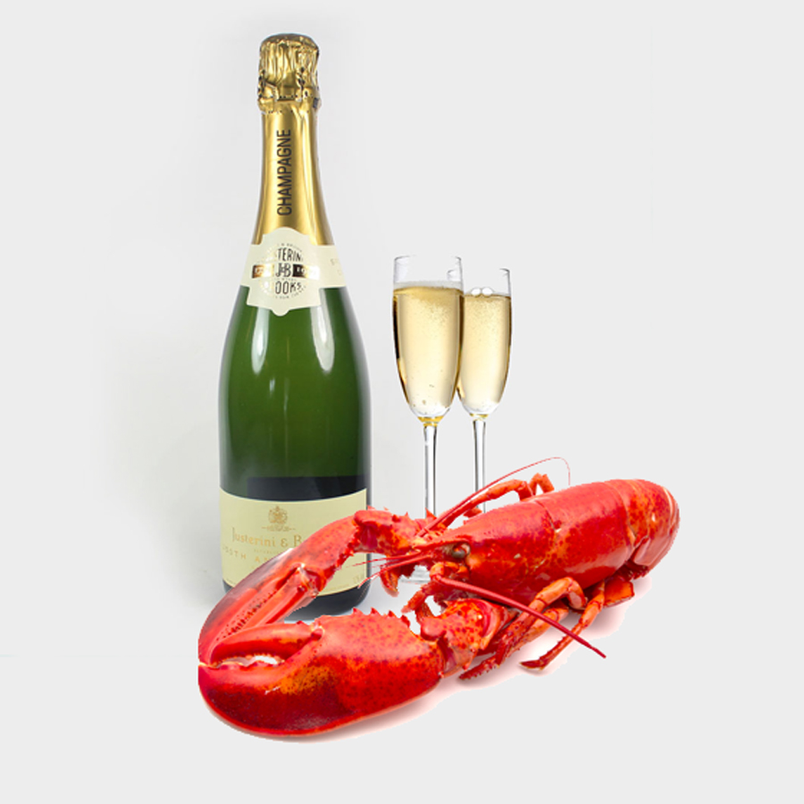 lobster and champagne